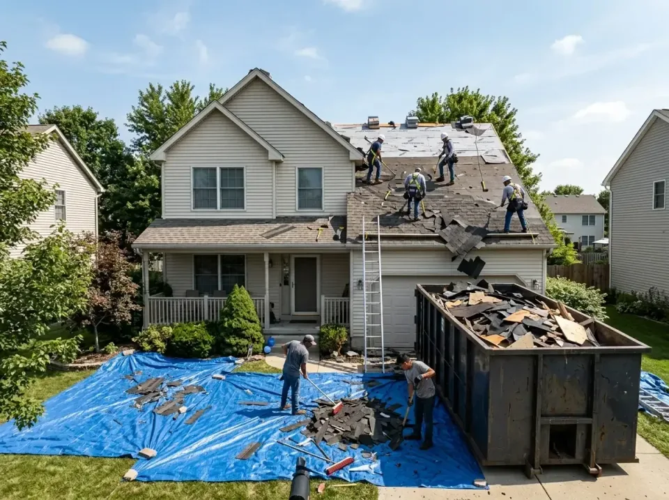 roof-replacement-debris-remova-004 — frequently asked questions, Cheapest Dumpster Rentals in Golden Beach, MD